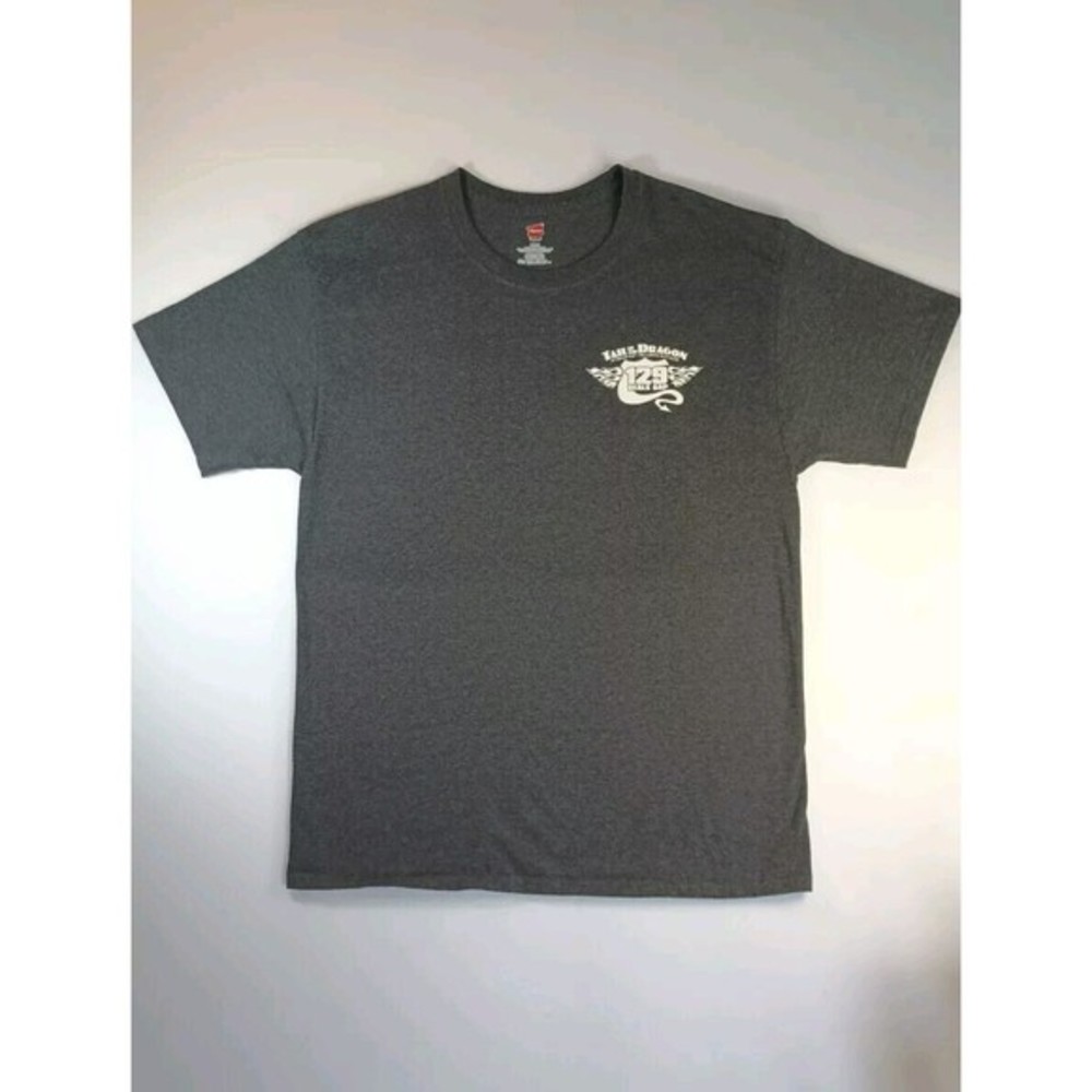 Harley Davidson Tail Of The Dragon T-Shirt Men's Size Large Gray